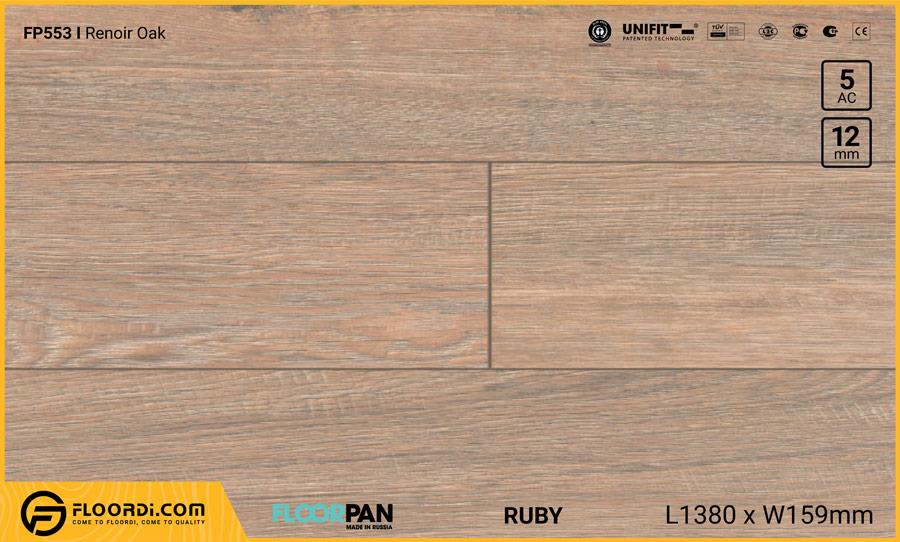 Sàn gỗ Floorpan FP553 Renoir Oak - 12mm - AC5