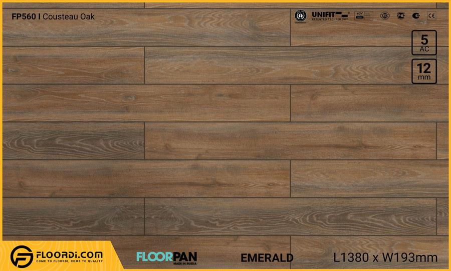 Sàn gỗ Floorpan FP560 Cousteau Oak - 12mm - AC5